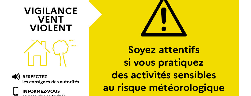 alerte jaune vents violents