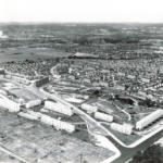 Photo aérienne ancienne des quartiers de Grand Quevilly