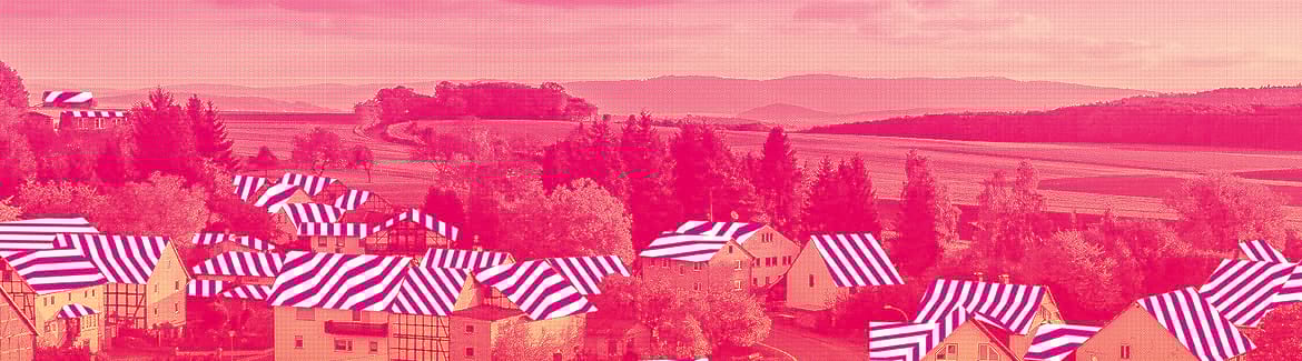 Un paysages avec un filtre rose