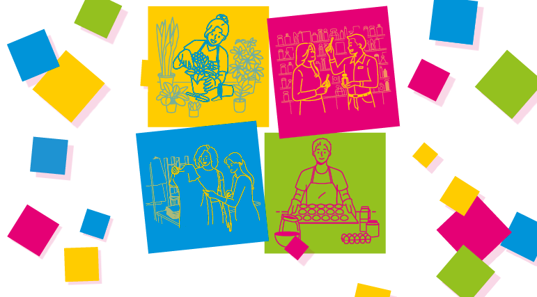 Dessins de commerces