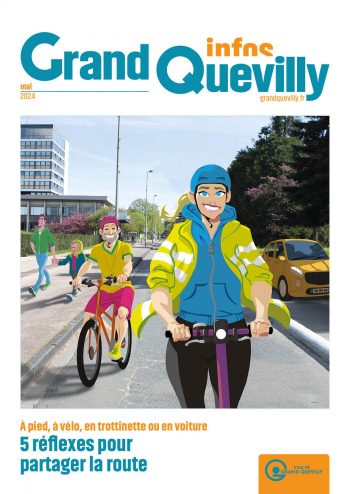 couverture du Grand Quevilly infos de mai 2024 sur la sécurité routière