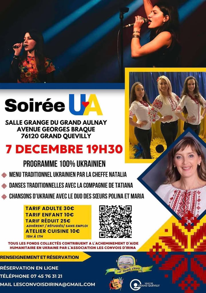 Affiche de la soirée ukrainienne