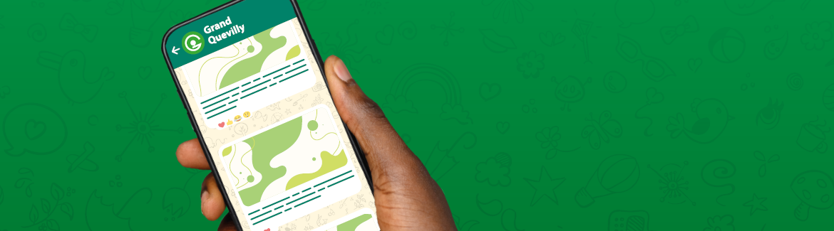Un téléphone avec un écran de WhatsApp