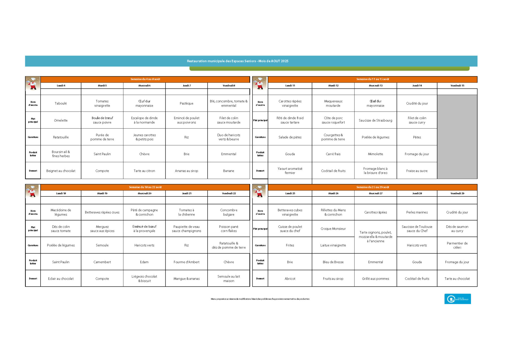 menu espaces seniors