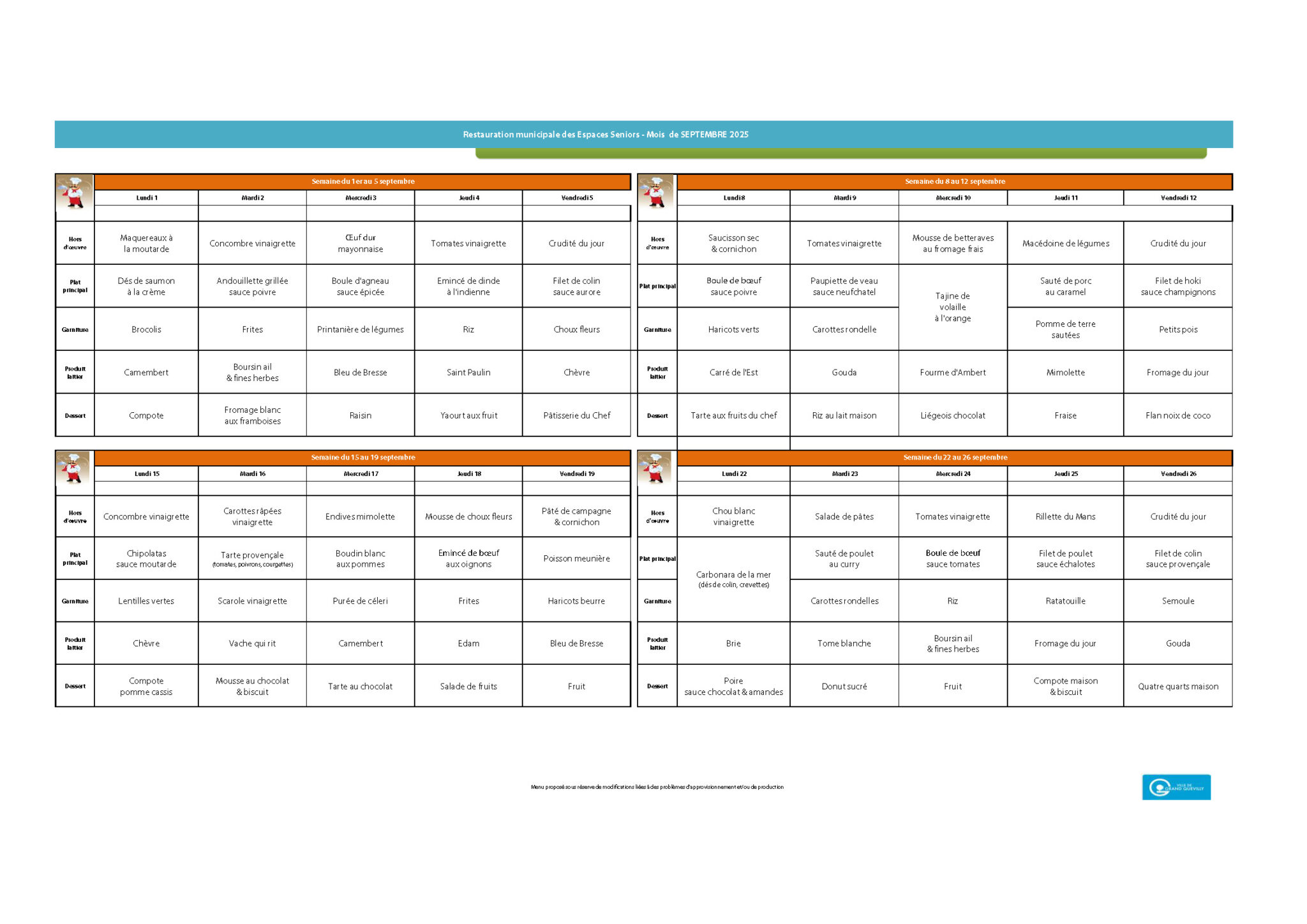 menu espaces seniors