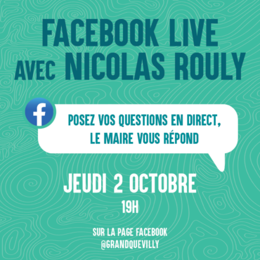 visuel du live Facebook du 2 octobre