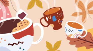 Café des conseillers de quartier blum village scolaire - tasses à café